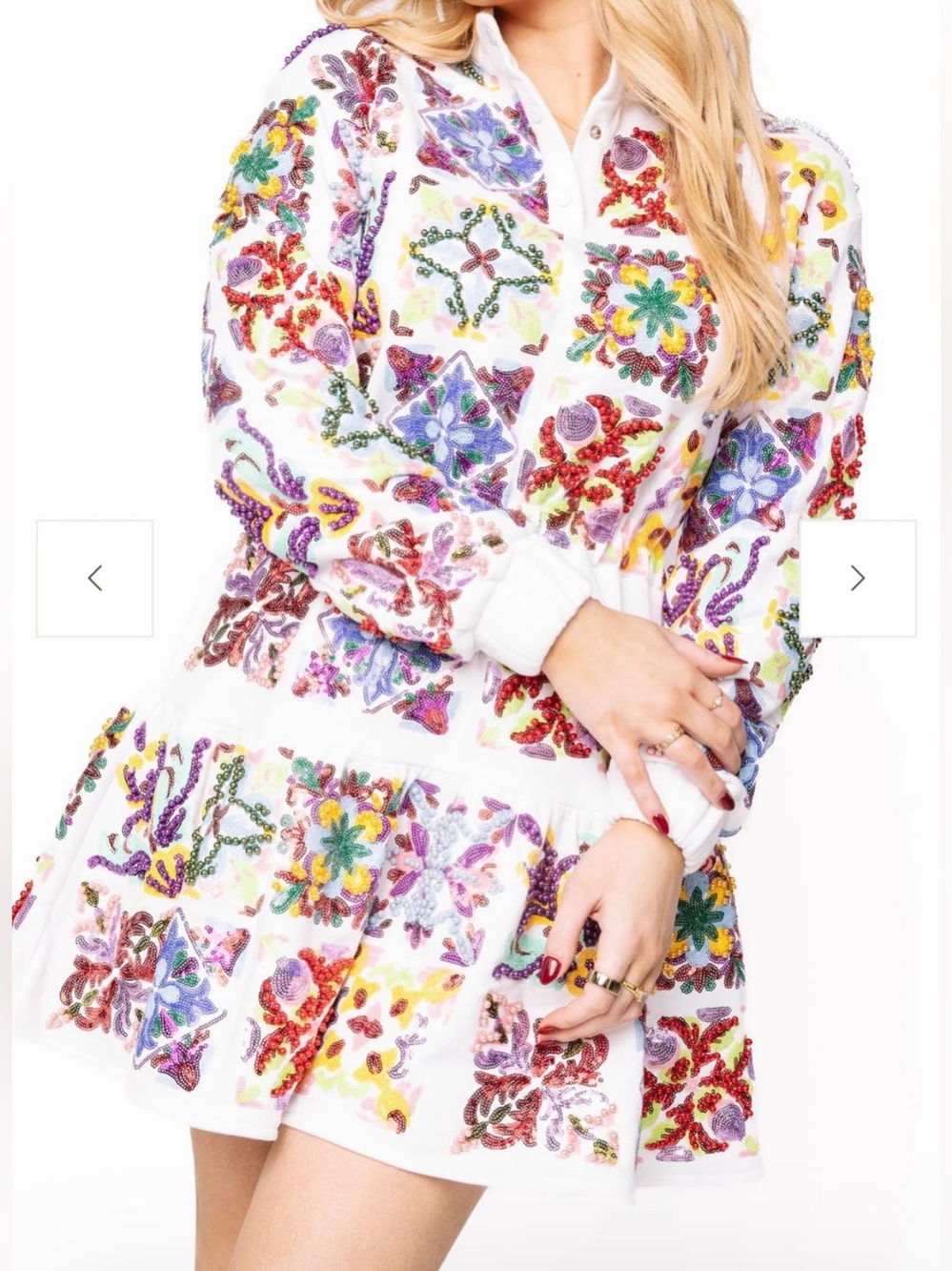Queen Of Sparkles Italian Tile Sweatshirt Dress